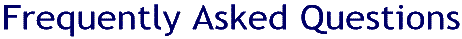 Frequently Asked Questions